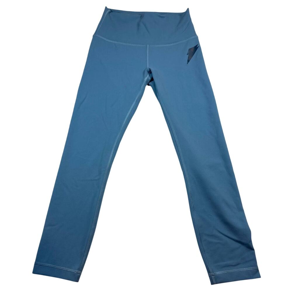Lululemon Utility Blue Swift Speed High Rise Crop 23" Leggings Size 6 EUC